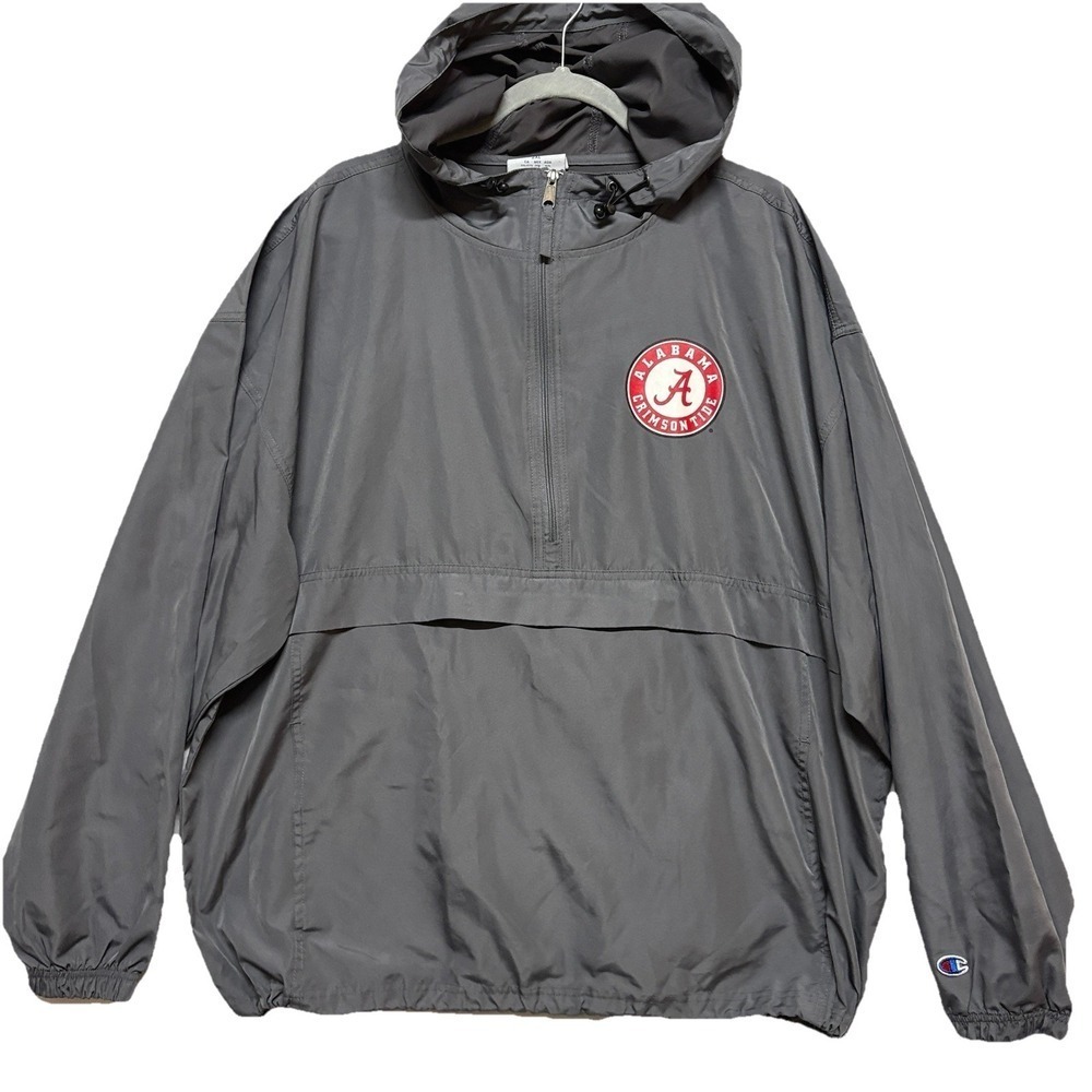 Alabama Crimson Tide Anorak Jacket 1/2 Zip Pullover Windbreaker 2XL XXL NCAA